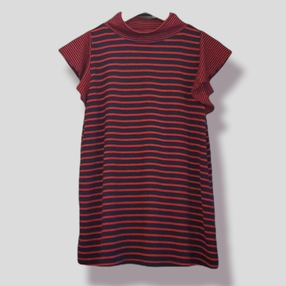 Ann Taylor LOFT navy and red stripe tee - Picture 2 of 10